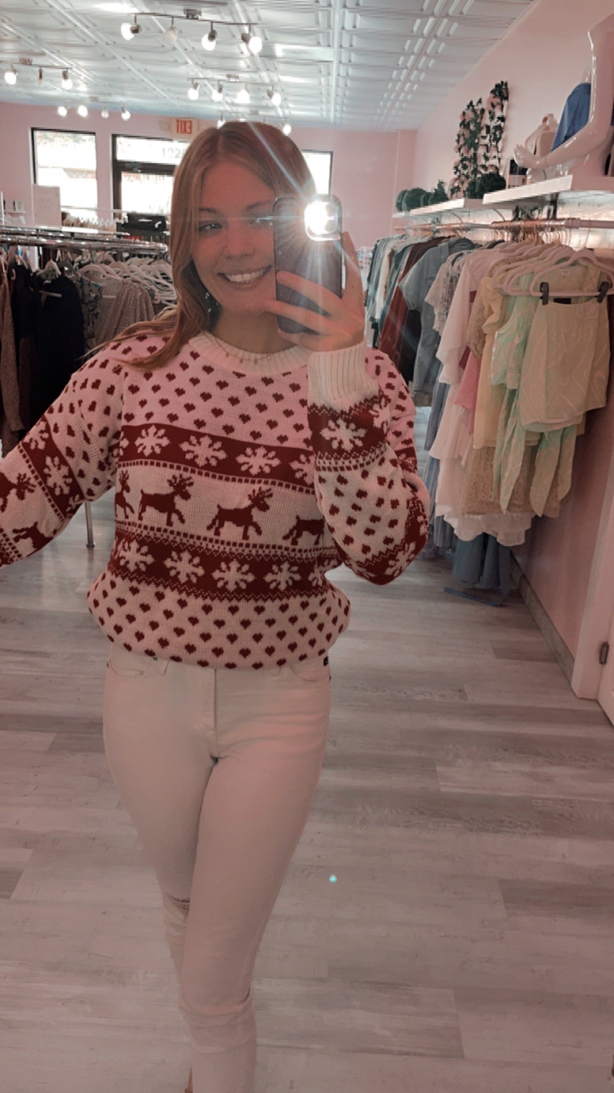 Reindeer Heart Sweater